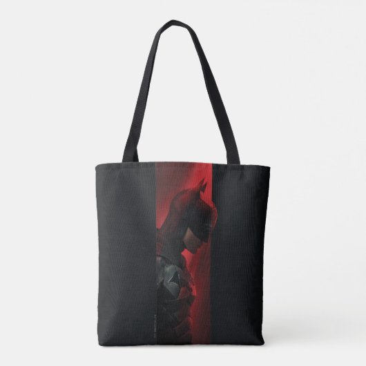 Het profiel van de rode Batman-balk Tote Bag (Achterkant)