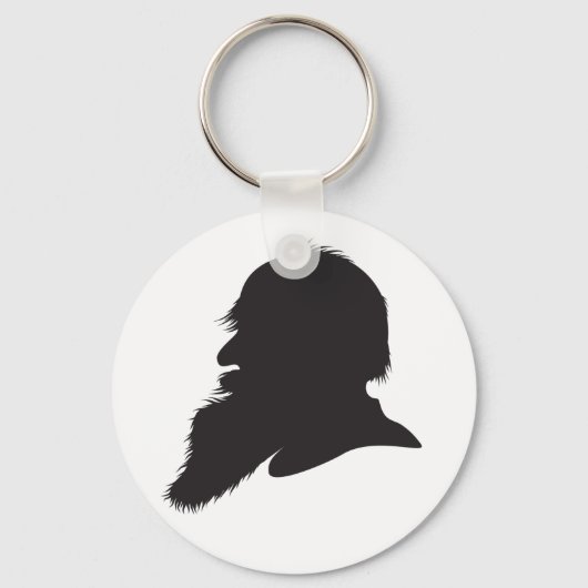 Het profielportret Leo Tolstoy Sleutelhanger (Voorkant)