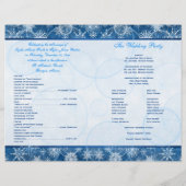 Het programma Blauwe en witte sneeuwvlokken (Achterkant)