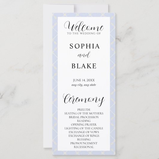 Het programma Blauwe, Gele en Witte Plegdenbruilof (Voorkant)