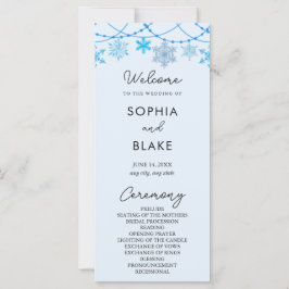 Het programma Blauwe Snowflakes Blue Wedding