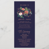 Het programma Gold Wedding Roos in het najaar Programmakaart (Voorkant)