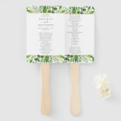 Het programma GreenGenery & Gold Wedding Collectie Handwaaier (Voorkant en achterkant)