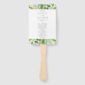 Het programma GreenGenery & Gold Wedding Collectie Handwaaier (Voorkant)