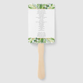 Het programma GreenGenery & Gold Wedding Collectie Handwaaier (Achterkant)