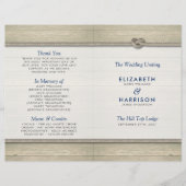 Het programma Knot Rustic Beach Wedding (Voorkant)