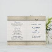 Het programma Knot Rustic Beach Wedding (Staand voorkant)