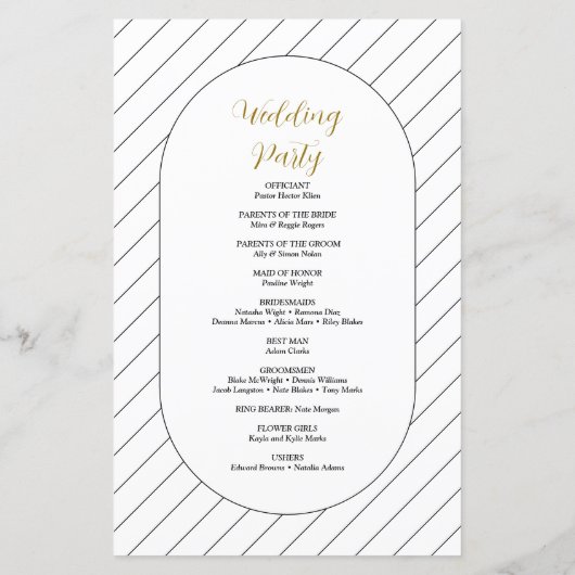 Het programma Lijnscript Calligraphy Wedding Progr (Achterkant)