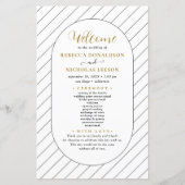 Het programma Lijnscript Calligraphy Wedding Progr (Voorkant)