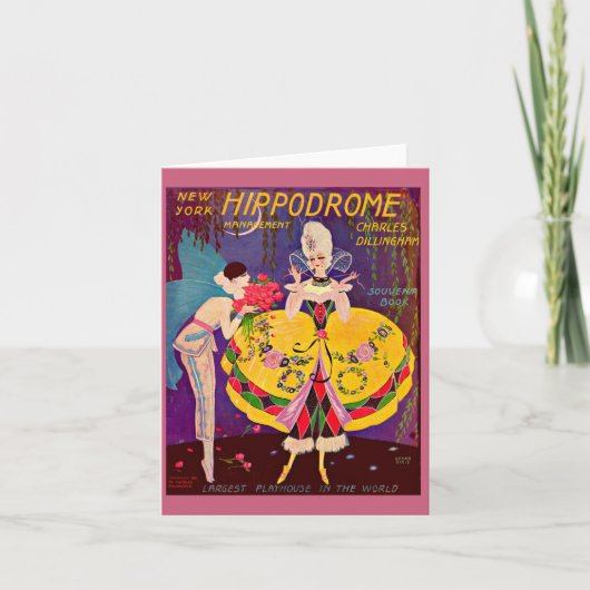 Het programma New York Hippodrome uit 1920 (Voorkant)