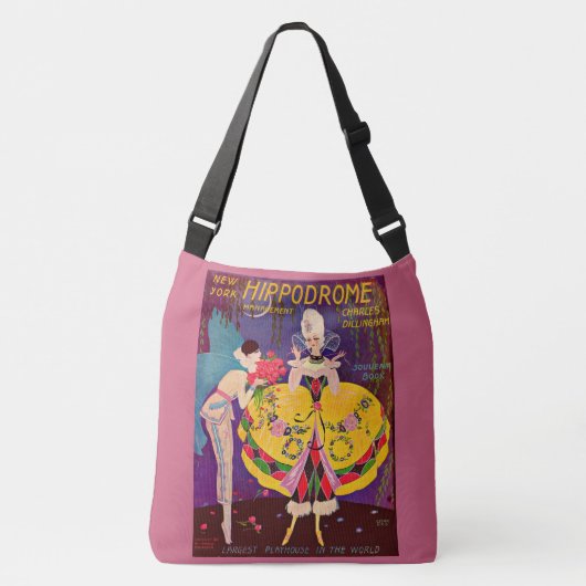 Het programma New York Hippodrome uit 1920 Crossbody Tas (Voorkant)