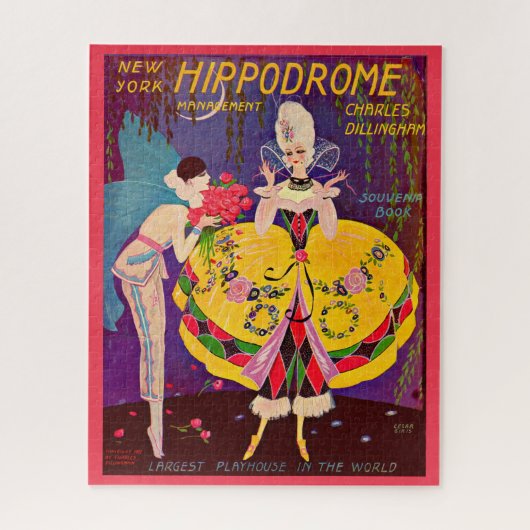 Het programma New York Hippodrome uit 1920 Legpuzzel (Verticaal)