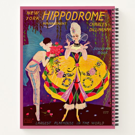Het programma New York Hippodrome uit 1920 Notitieboek (Achterkant)