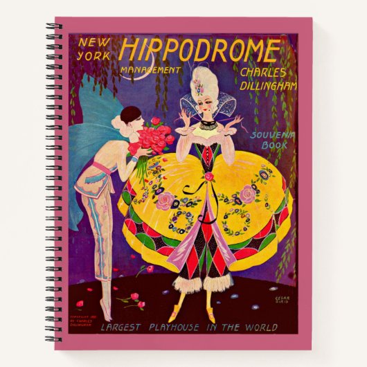 Het programma New York Hippodrome uit 1920 Notitieboek (Voorkant)