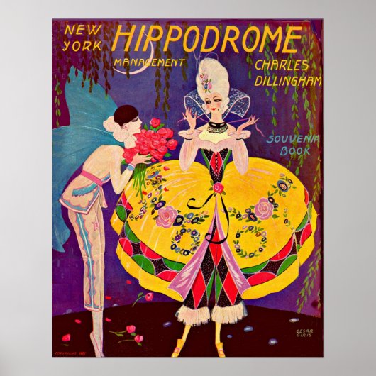 Het programma New York Hippodrome uit 1920 Poster (Voorkant)