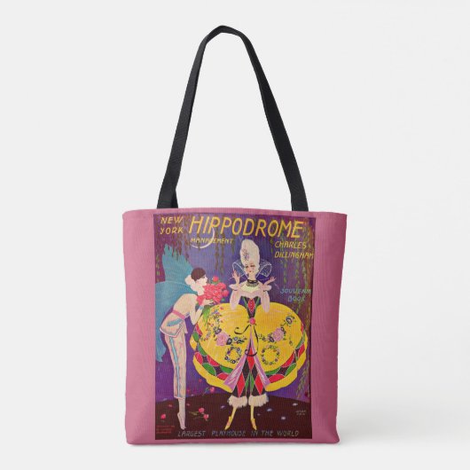 Het programma New York Hippodrome uit 1920 Tote Bag (Achterkant)