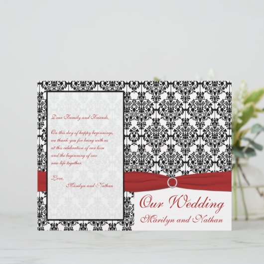 Het programma Rood, Wit en Zwart Wondenhuwelijk (Staand voorkant)