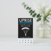 het programma " skydiving rewards " klantenkaartje (Staand voorkant)