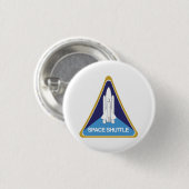 Het programma Space Shuttle Ronde Button 3,2 Cm (Voorkant /achterkant)
