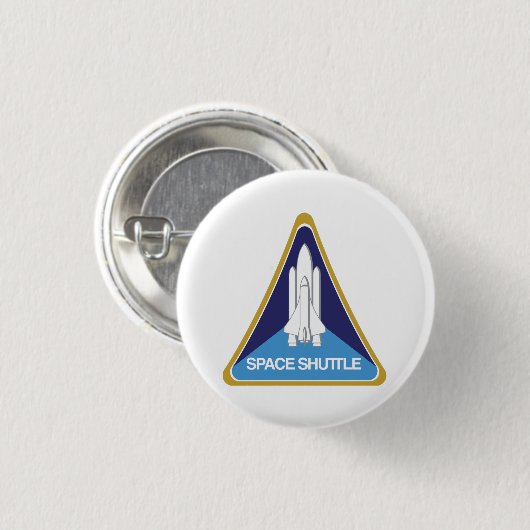 Het programma Space Shuttle Ronde Button 3,2 Cm (Voorkant /achterkant)