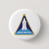 Het programma Space Shuttle Ronde Button 3,2 Cm (Voorkant)