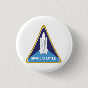 Het programma Space Shuttle Ronde Button 3,2 Cm