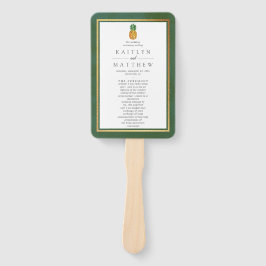 Het programma Tropical Ananas Wedding Collectie Handwaaier