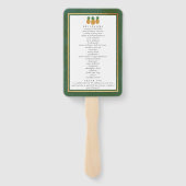 Het programma Tropical Ananas Wedding Collectie Handwaaier (Achterkant)