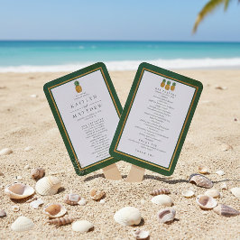 Het programma Tropical Ananas Wedding Collectie Handwaaier