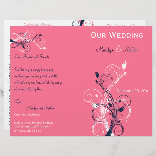 Het programma van de Berichten van de marine, Roze (Voorkant / Achterkant)