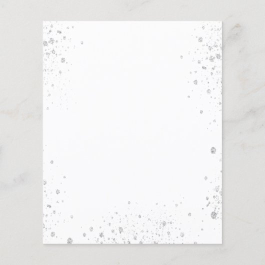 Het programma van de bruiloft florale eucalyptus (Achterkant)