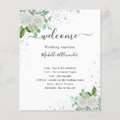 Het programma van de bruiloft florale eucalyptus (Voorkant)