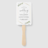 Het programma van de bruiloft - Modern Lijst van d Handwaaier (Achterkant)