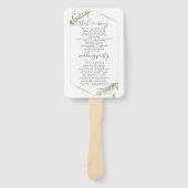 Het programma van de bruiloft - Modern Lijst van d Handwaaier (Voorkant)