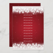 Het Programma van de bruiloft Tussenvoegsel Magic  Programmakaart (Voorkant / Achterkant)