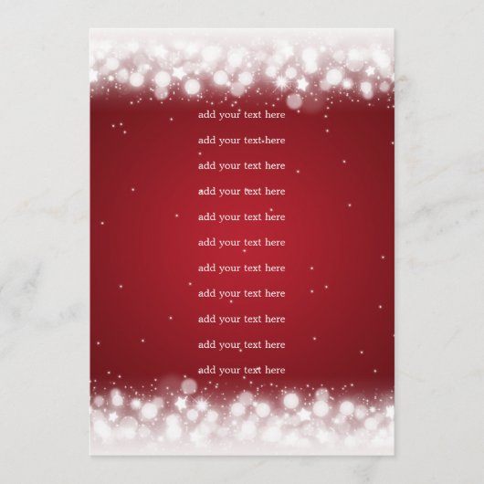 Het Programma van de bruiloft Tussenvoegsel Magic  Programmakaart (Voorkant)