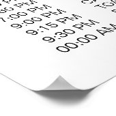 Het Programma van de bruiloft van het Teken van Ge Poster (Hoek)