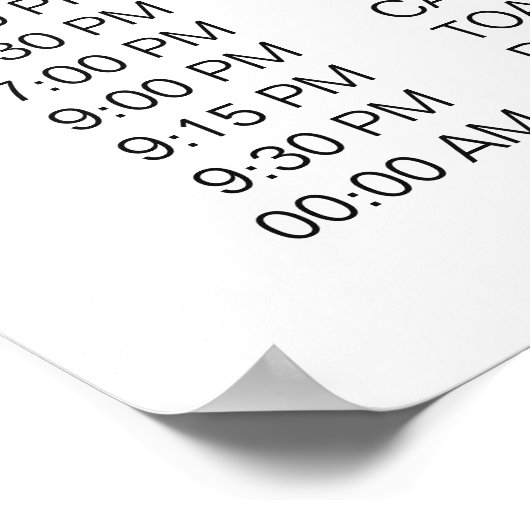 Het Programma van de bruiloft van het Teken van Ge Poster (Hoek)