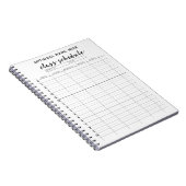 Het Programma van de klasse voor Semester - zwart- Notitieboek (Rechterzijde)