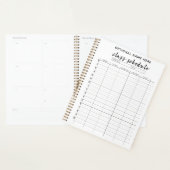 Het Programma van de klasse voor Semester - zwart- Planner (Display)