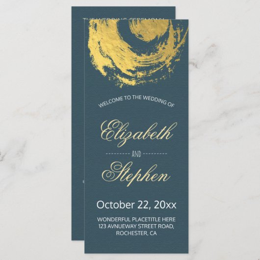 Het Programma van de weddenschap Blauwe Goudvlies Programmakaart (Voorkant / Achterkant)