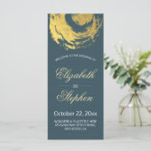 Het Programma van de weddenschap Blauwe Goudvlies Programmakaart (Staand voorkant)