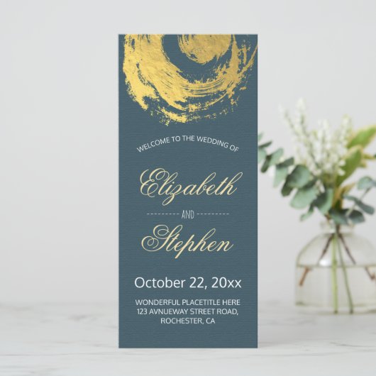 Het Programma van de weddenschap Blauwe Goudvlies Programmakaart (Staand voorkant)