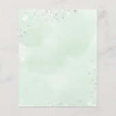 Het programma van het huwelijk florale eucalyptus flyer (Achterkant)