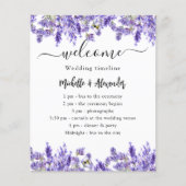 Het programma van het huwelijk lavender florals ve (Voorkant)