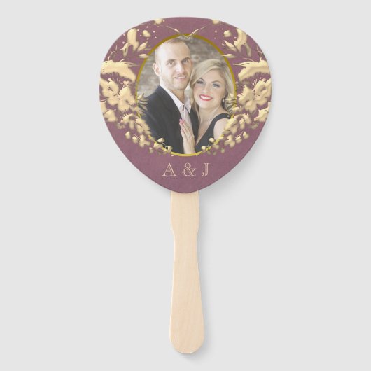 Het Programma van het huwelijk Ventilatoren met Fo Handwaaier (Voorkant)