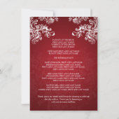 Het Programma van het huwelijk  Zwemelen 2 Rood (Achterkant)