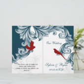 het programma voor blauwe en rode lovevogels gevou (Staand voorkant)