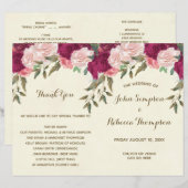 het programma voor de brandwerende roze florale br (Voorkant / Achterkant)