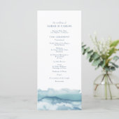 Het programma voor een blauwe Waterverf in de ocea (Staand voorkant)